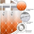 thumbnail image 5 of Orange Ombre Shower Curtain, Modern Geometric Pattern Modern Luxury Bathroom Curtain Bathtub Decor Waterproof Fabric Machine Washable with 12 Hooks, 5 of 6