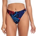 thumbnail image 1 of Fotbe Red White Blue Fireworks Tanga Sin Costuras para Mujer con Estampado – Panties Invisibles, Transpirables y Cómodos para Uso Diario-3X-Large, 1 of 6