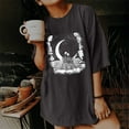 thumbnail image 1 of T-Shirt Surdimensionné pour Femmes Tops Amples d'Été Manches Courtes, 1 of 5