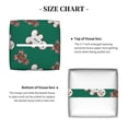 thumbnail image 4 of Goofa Gingerbread Snowman Cookies Tissue Box Cover PVC Leather Tissue Holder Square Facial Tissue Case Facial Paper Organizer Dispenser for Bathroom, Vanity Countertop, 4 of 8