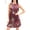 Printed - Red, variant on Gustave Women Fashion Sleeveless O-neck Print Casual Loose Mini Dress Summer Party Swing Tank Dress with Pockets "Black, S"