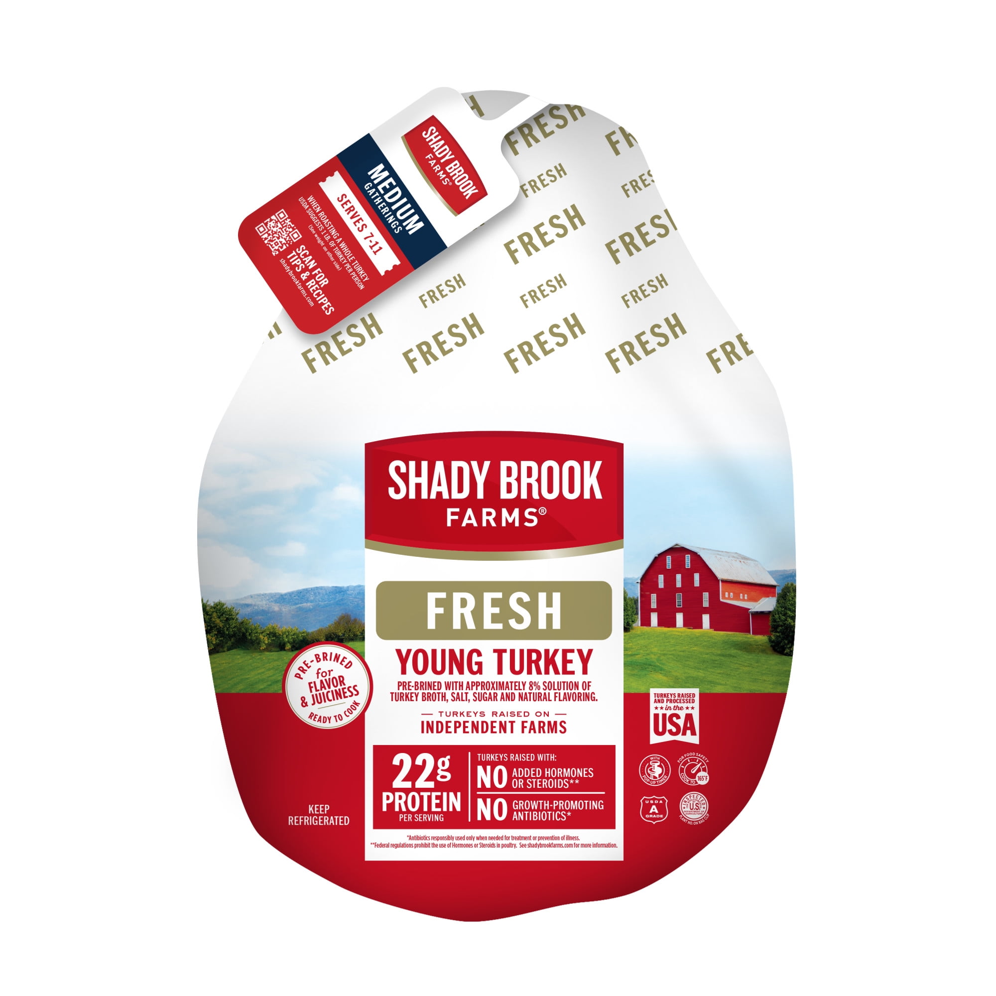 KENTUCKY NOBLEMAN ケンタッキーノーブルマン Shady Brook Farms, Frozen, Whole, Turkey, 10 - 16 lbs, Serves 7