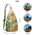 thumbnail image 2 of Butterfly Sunflower Backpack - Whimsical Floral & Insect Motifs, Compact Anti-Theft Pack, 2 of 4