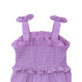 thumbnail image 3 of Planet Gold Toddler & Girls Summer Sleeveless Tiered Dress with Tie Straps, Sizes 12M-18, 3 of 5