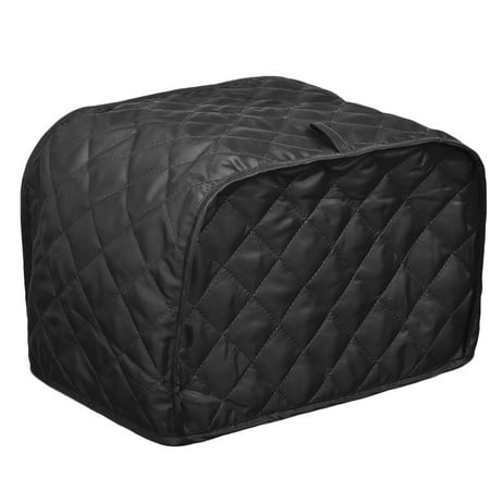 Toaster Cover Patterns - Uarter Fits Most Standard 4 Slice Toasters, Four Slice Toaster Cover Bread Toaster Cover Bread Toaster Protector, Machine Washable, Black