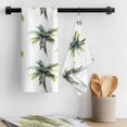 thumbnail image 3 of Green Palm Trees Kitchen Towel Dish Cloths Set of 4, Microfiber Soft Kitchen Hand Towels, Summer Botanical Modern Art Absorbent Quick Drying Dishcloths 18 x 28 Inches, 3 of 8