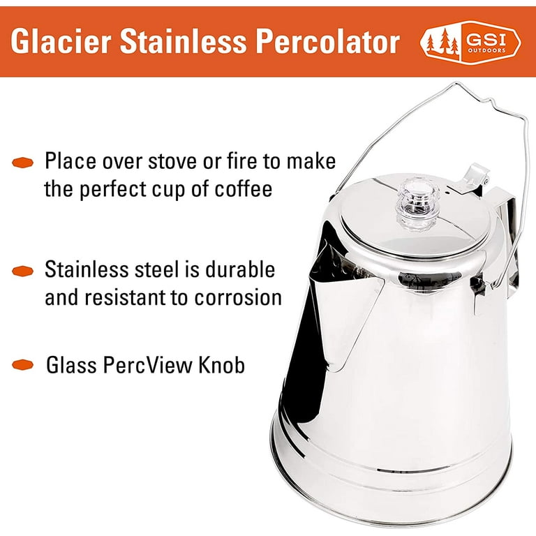 Gsi 36 Cup Stainless Steel Percolator Walmart