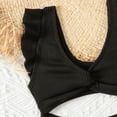 thumbnail image 6 of Shachafan Girls Piece Swimsuit Floral Lace Trim Solid Color Bathing For Toddler Kids Beach Pool Water Play Kids Swimwear for Girls, 6 of 7