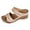 A, variant on Rokment Womens Orthopedic Platform Dressy Sandals Comfortable Fashion Casual Leather Arch Support Wedge High Heels Walking Slip on Beach Summer Dress Slides for Woman A Size 6