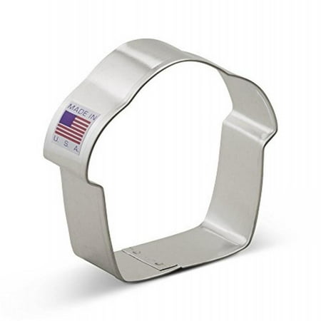 3 Inch Tin Cookie Cutter - Ann Clark Cupcake Cookie Cutter - 3 Inches - Tin Plated Steel