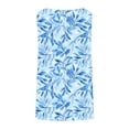 thumbnail image 5 of Mifsaly Floral Leaf Print Sleeveless Tops Women Plus Size Cotton Tank Top Oversized Casual Flowy Blouse Work Going Out Everyday Clothes XXL, 5 of 7