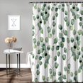 thumbnail image 3 of Eucalyptus Shower Curtain for Bathroom 72 x 72 Inches Fresh Leaf Green Floral Round Leaves Watercolor Vine Branches Waterproof Polyester Curtains with Hooks, 3 of 6