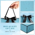 thumbnail image 4 of Gift Bags with Handles, 13” Medium Bag for Presents, 1 Pcs 2 Tissue Paper and Cards Graduation Baby Shower Wedding Fathers Day Mother's Birthday Party (Bule-Blcak, 4 of 4