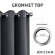 thumbnail image 5 of Juego de cortinas opacas Joydeco, 213 cm de longitud, 2 paneles, 5 of 8