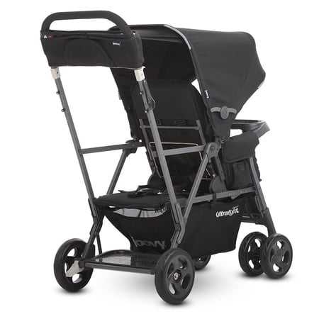 joovy Caboose Ultralight Sit and Stand Double Stroller, Black