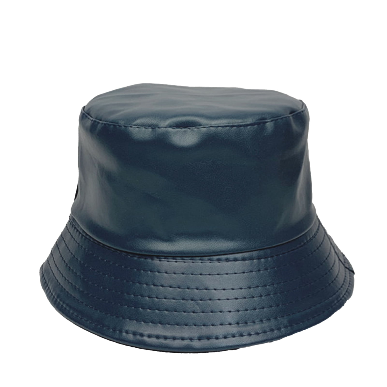Pre-owned Leather Bucket Hat (720 BRL) liked on Polyvore