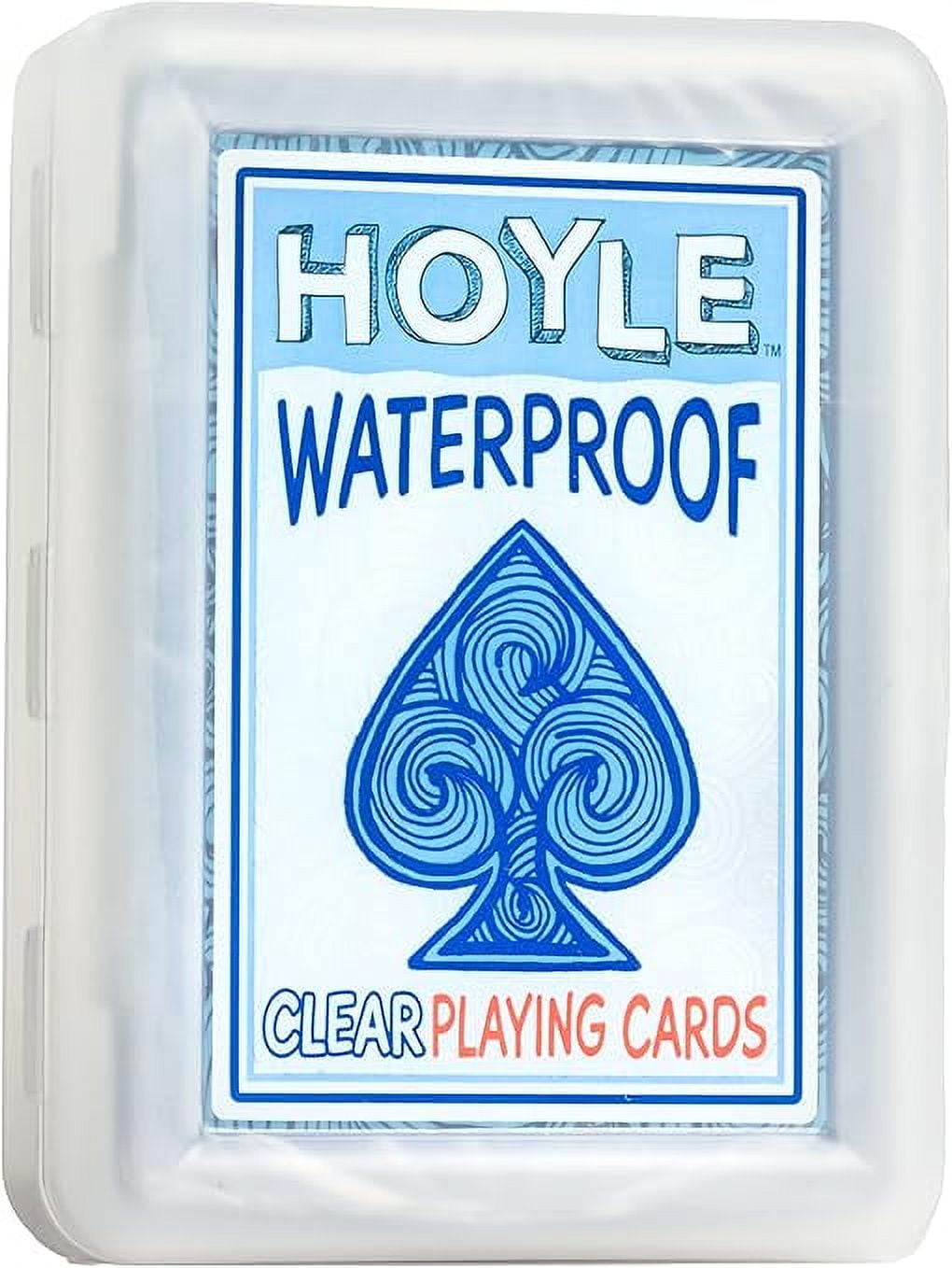 Hoyle Waterproof Plastic Playing Cards, 2.5 x 3.5 inches, includes