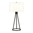 thumbnail image 2 of Evelyn&Zoe 28" Modern Metal Tapered Table Lamp with White Drum Linen Shade, 2 of 8