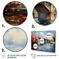 thumbnail image 3 of Designart "Bridge at Argenteuil Impressionistic Beauty I" Bridges Floater Framed Wall Decor, 3 of 7