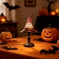 thumbnail image 6 of 17" Tall Witch Hat Lamp Stained Glass Witch Lamp Halloween Decor Gothic Lamp Unique Lamps USB Table Lamps For Bedroom Stained Glass Witch Hat Lamp Witch Hat Lamp, 6 of 6