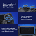 thumbnail image 2 of Retrofam 2-Pack Wireless Controller for PS4 Console/Pro/Slim & Windows PC, Ergonomic Grip with Dual Vibration Compatible for all PlayStation 4 (Black), 2 of 8