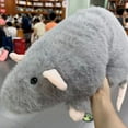 thumbnail image 4 of Gnmfd Cute Lifelike Large Mouse Plush Toy, Soft Velour Stuffed Animal Cozy Home Companion, Pillow Collectible Display, Holiday Decoration Gift for Living Room Bedroom Office Animal Lovers, 4 of 4