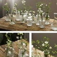 thumbnail image 2 of TINANA Glass Vases, Clear Bud Vases in Bulk, Set of 10 Small Vases for Centerpieces, Mini Glass Vintage Vases for Wedding Decorations, Home Table Flower Decor, 2 of 7