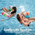 thumbnail image 2 of Joyfy 2 Flotadores Inflables para Piscina para Adultos, con Diseño de Fideos a Rayas, para Piscina, Tumbona, Fiesta, 2 of 7
