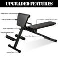 Costway Home Gym Fitness Training Adjustable Weight Bench for Full Body
