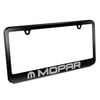 Mopar Logo Black Metal Licencse Plate Frames Dodge / Chrysler / Jeep