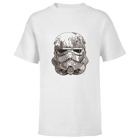Star Wars Stormtrooper Empire Helmet - Short Sleeve T-Shirt for Kids - Customized-White