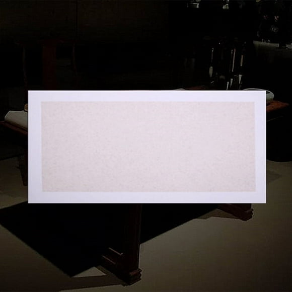 Zhuge 20 piezas de papel de escritura de caligrafía, papel de caligrafía en forma de abanico, papel de impresión, Xuan medio cocido, 19,7 x 11,8 pulgadas, cuadrado A