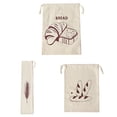 thumbnail image 1 of Bearachild Bolsa de 3 piezas con cordón ajustable en ambos lados, grande, reutilizable, de poliéster y algodón, lavable, para guardar alimentos Herramientas y accesorios para hornear, 1 of 6