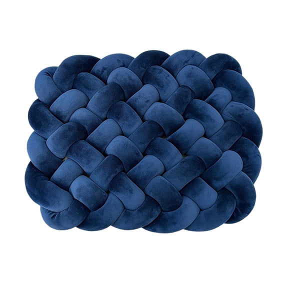 NIUBWJL Knot Pillows Square Knotted Plush Throws Soft Accent Pillows Decoration Cushion for Couch Home Office Living Room Bedroom Bed Sofa Decor 18.9x14.9in