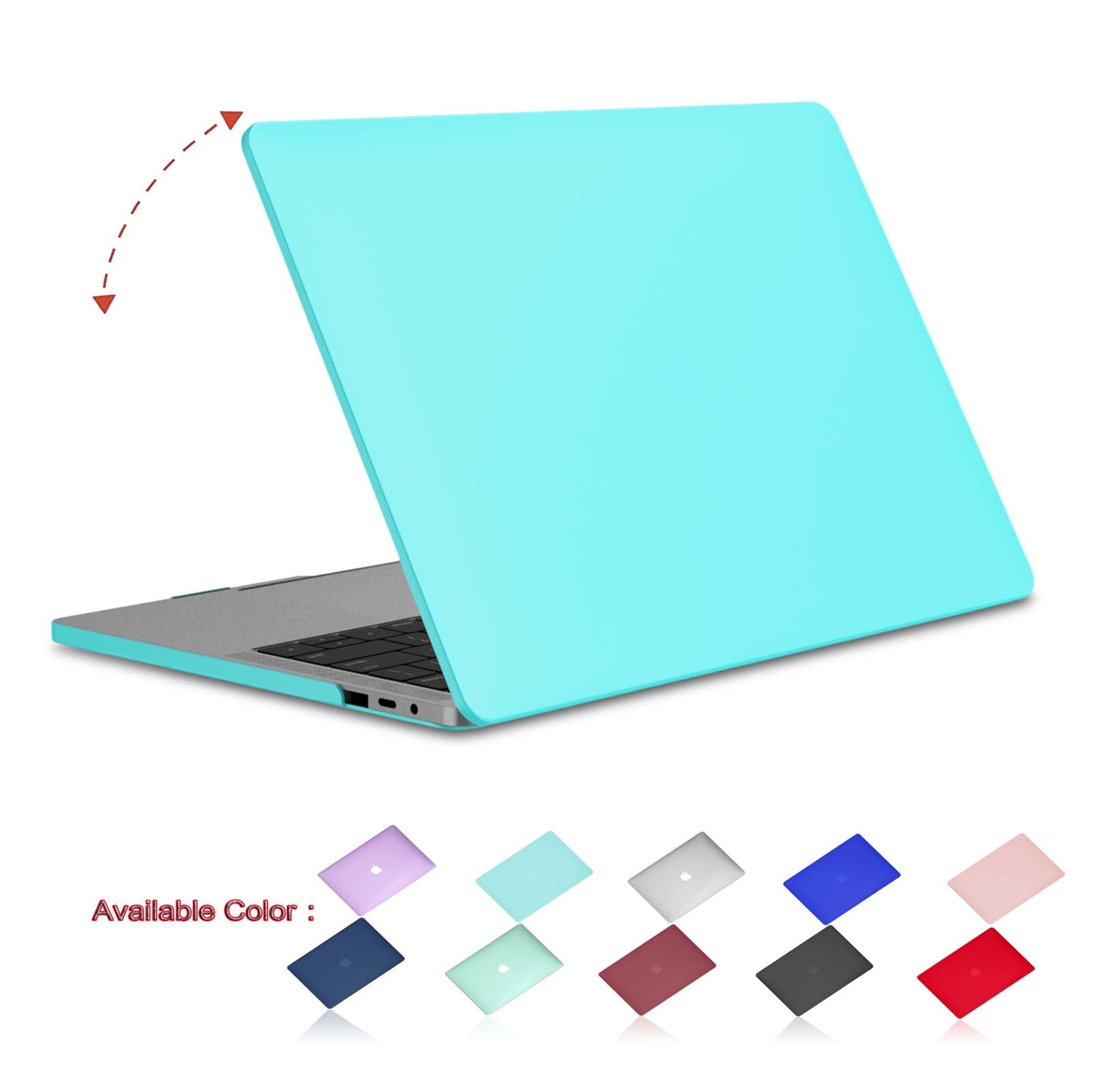 2019-2016 New MacBook Pro 13" A2159/A1989/A1706/1708 AQUA BLUE Matte Hard Case 