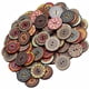 thumbnail image 1 of Ounissouiy 100 Uds patrón al azar botón de flor pintura forma redonda Retrol botones surtidos Kit flor DIY agujeros botón de costura Tela de costura y artesanía No.03, 1 of 6