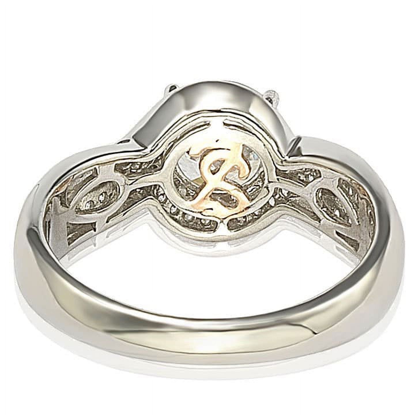 SL Collection Sterling Silver Cubic Zirconia Ring