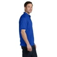 thumbnail image 2 of Hanes Cotton-Blend Men`s Jersey Polo, S, Deep Royal, 2 of 3