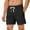 Black, variant on NIMENJOJA Mens 5.5 Inch Athletic Gym Shorts Cotton Workout Sweat Shorts with Upgrade YKK Zipper Pockets and Drawstring