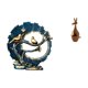 thumbnail image 1 of Figura de resina de Knick Knack, figura de animal, escultura artesanal de madera, estatua de amor, adorno con material duradero, adecuada para regalar, 1 of 8