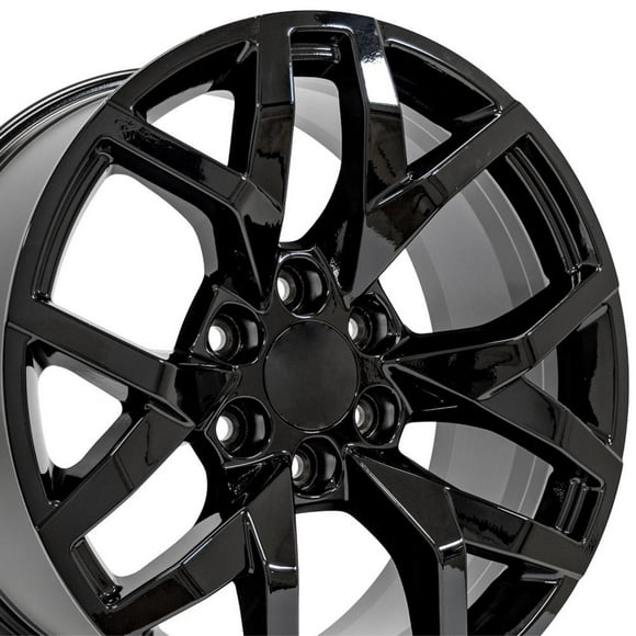 Réplique 20 Pouces CV66 Compatible avec Chevrolet Suburban 1500 20x9 Noir Brillant
