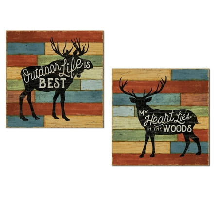 Rustic Forest Elk and Moose 