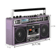 thumbnail image 5 of Radiocasetera QFX Purple  Bluetooth con Conversión a MP3 y Ecualizador de 3 Bandas Am/Fm, 5 of 10