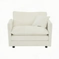 thumbnail image 4 of White 2-Piece Upholstered Chenille Sofa Set (Living Room, 2 Seater), 4 of 10