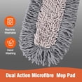 thumbnail image 3 of Microfiber Dust Mop for Hardwood Floor Cleaning, Dry and Wet Baseboard and Floor Duster, Household Cleaning Tool for Kitchen, Bathroom, 3 of 7