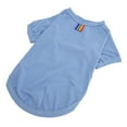 thumbnail image 1 of Dog T Shirt, Blue Pet Short Sleeve Shirt  Summer Hair Protection  For Everyday Wear For Anniversary For Going Out For Small Dogs S,M,L,XL,2XL, 1 of 8