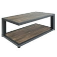 thumbnail image 2 of Furniture of America Carmina Industrial Metal 1-Shelf Coffee Table in Sand Black, 2 of 8