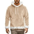 thumbnail image 4 of NMMUED Christmas Hoodie Sherpa Hoodie Funny Christmas Hoodies for Women Oversized Hoodie Christmas Outfits for Women Baggy Hoodie Xmas Sweatshirt Women Beige L, 4 of 4