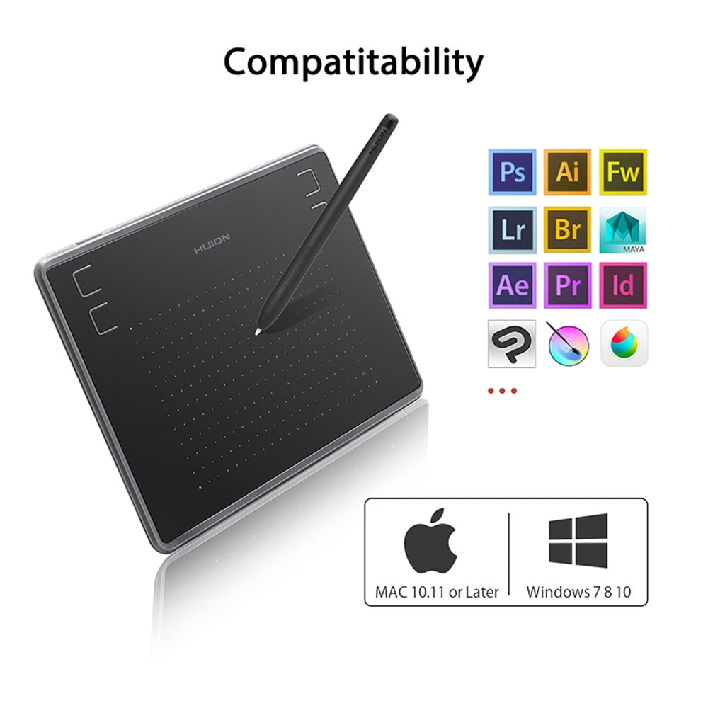 5080LPI Digital Art Graphics Drawing Tablet Signature Pad Painting Board 10x6/"GM