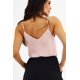 thumbnail image 3 of Top escote en V con encaje Roman Fashion /Juvenil, 632 (Rosa) rosa G, 3 of 5